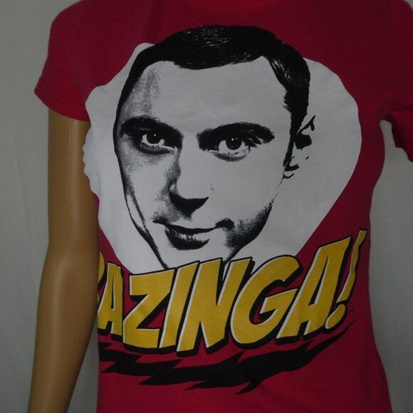 Big Bang Theory Sheldon Bazinga Graphic T Shirt Md - Picture 1 of 9